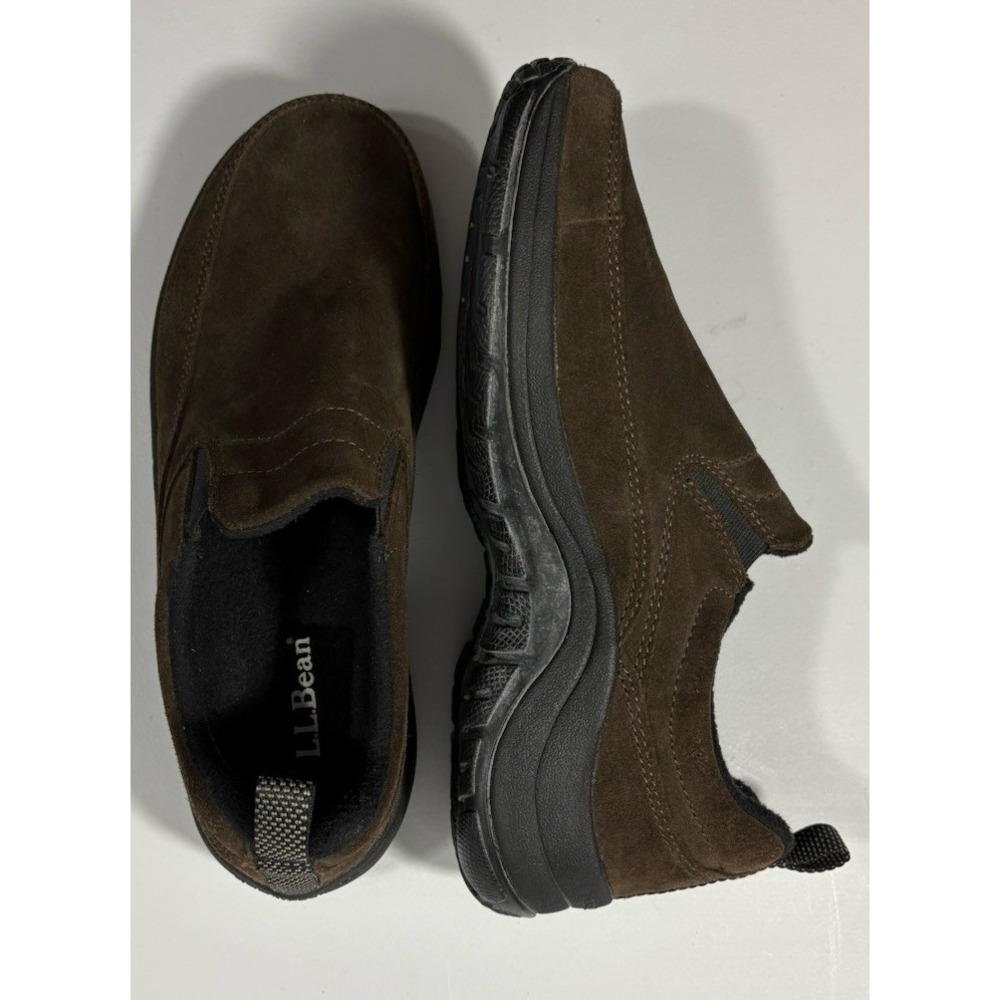 L.L. Bean Comfort Mocs Brown Suede Leather Slip On Shoes Women's Size 8 M